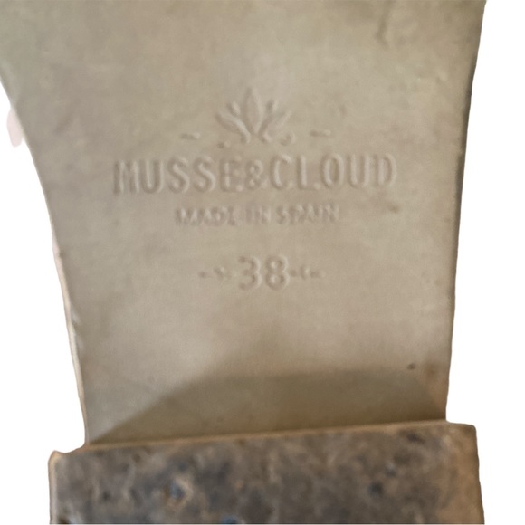 Musse & Cloud Ciara Tan Leather Open Toe Sandals - 7 / 7.5 - Picture 14 of 16